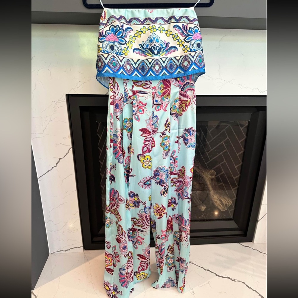 Zara NWT strapless pant jumpsuit